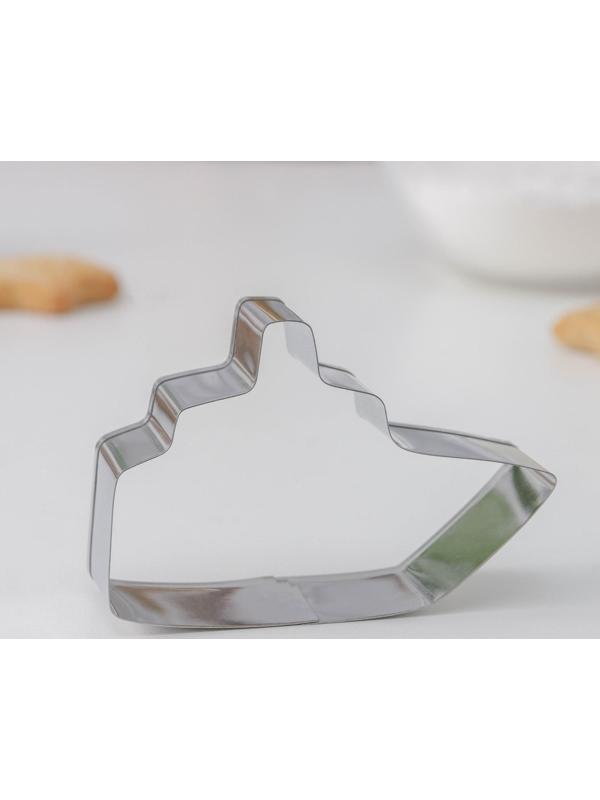 Набор форм для вырезания печенья Доляна «Транспорт», 4 шт, цвет хромированный