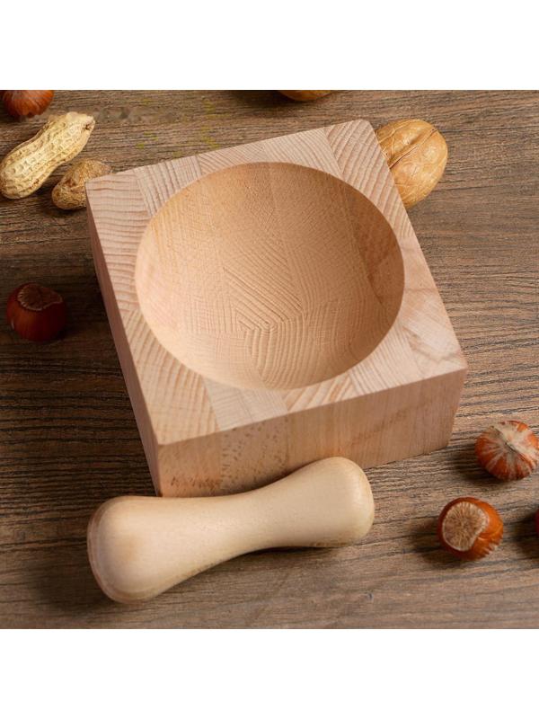 Ступка с пестиком квадратная,  10,5х10,5х5,6см