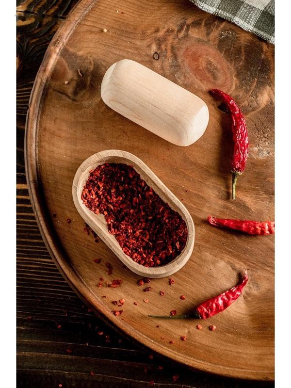 Ступка с пестиком овальная,  10х5х6см