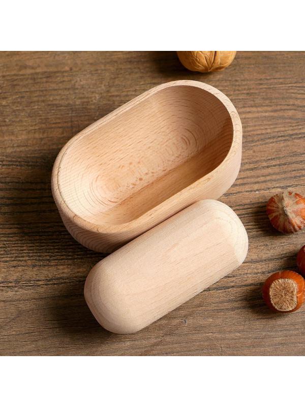 Ступка с пестиком овальная,  10х5х6см