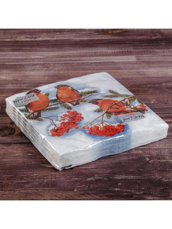 Салфетки бумажные Fresco, 33х33 см, 2 слоя, 20 шт, с рисунком 