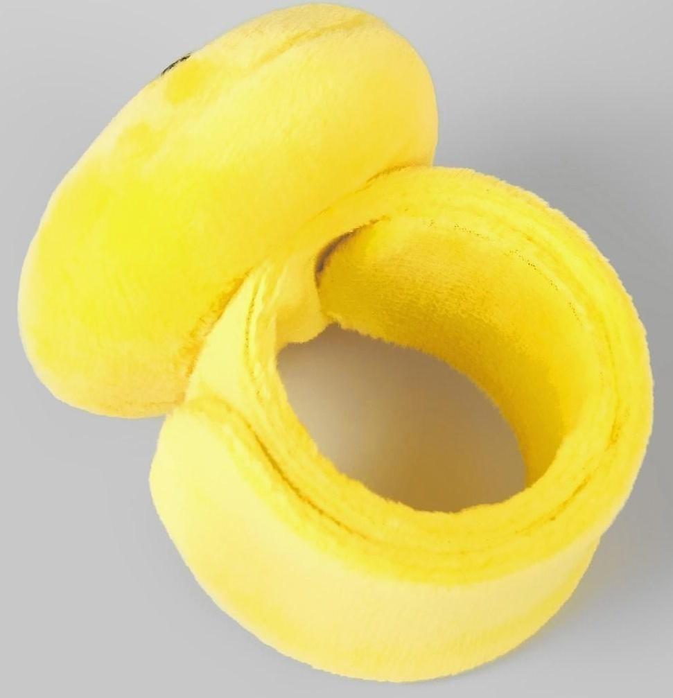 Игольница на браслете «Смайл», 23 × 6,5 см, цвет жёлтый