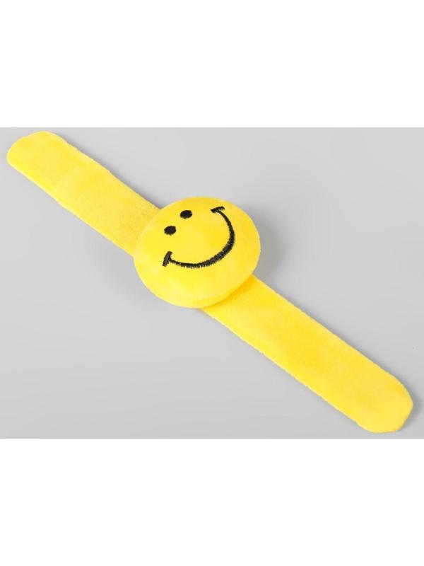 Игольница на браслете «Смайл», 23 × 6,5 см, цвет жёлтый