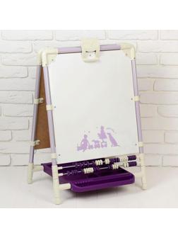 Мольберт детский, двусторонний «Ретро», регулируется по высоте, размер 755 × 516 × 70 мм