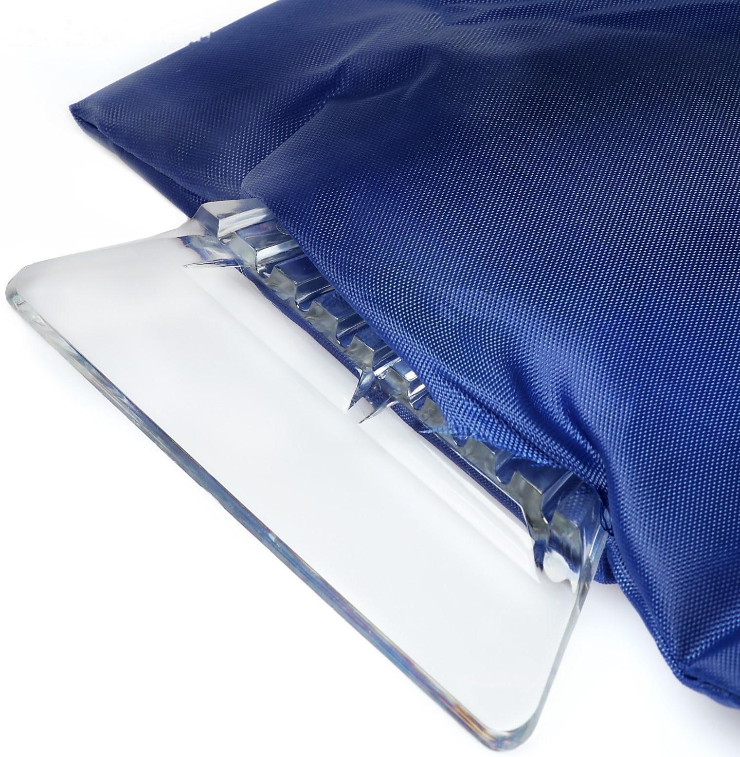 Скребок-варежка TORSO, ширина скребка 11 см, синий