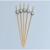 Шпажка для канапе «Бусина», бамбук, набор 24 шт., цвет серый