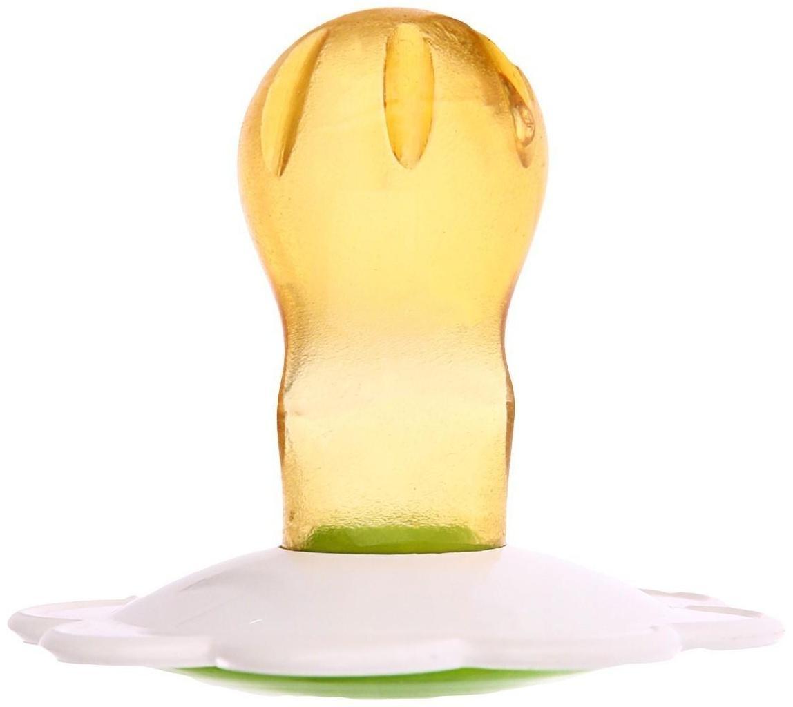 Пустышка латексная классическая «Ромашка» без кольца, от 0 - 3мес., цвет МИКС