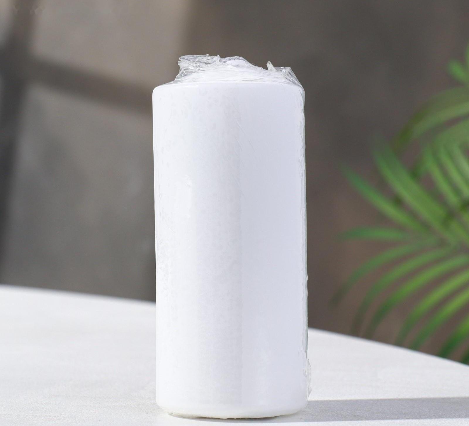 Свеча - цилиндр, 5х12 см белая