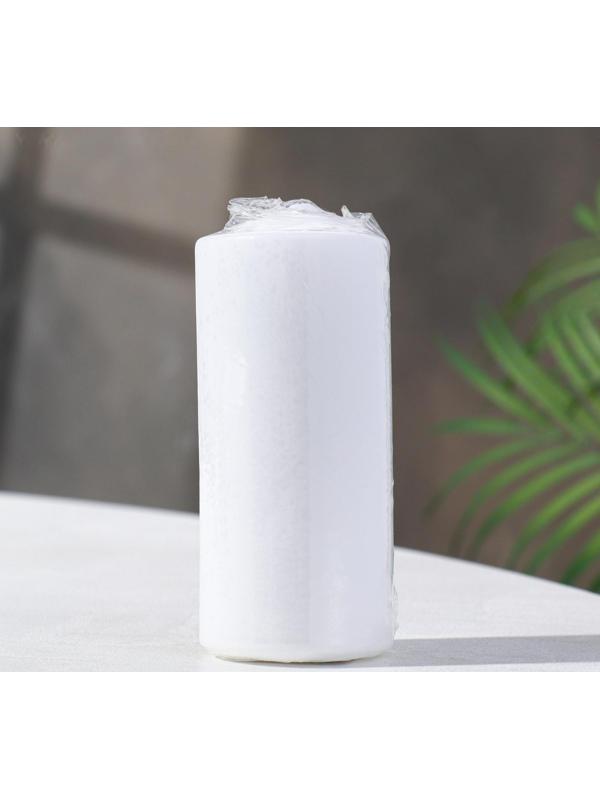 Свеча - цилиндр, 5х12 см белая