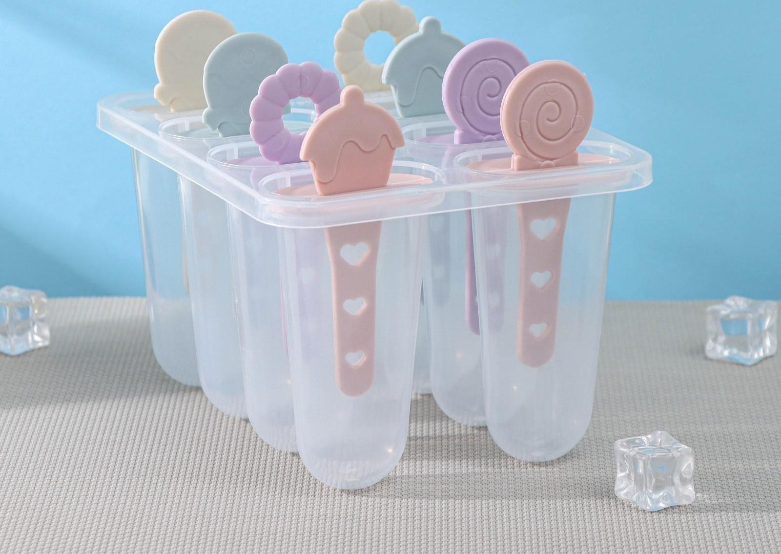 Форма для мороженого «Леденец», 8 ячеек, 15×12×12 см, цвет МИКС