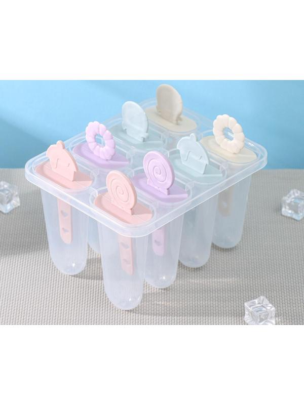 Форма для мороженого «Леденец», 8 ячеек, 15×12×12 см, цвет МИКС