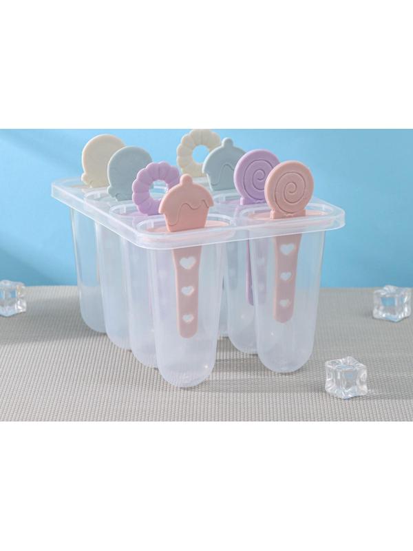 Форма для мороженого «Леденец», 8 ячеек, 15×12×12 см, цвет МИКС