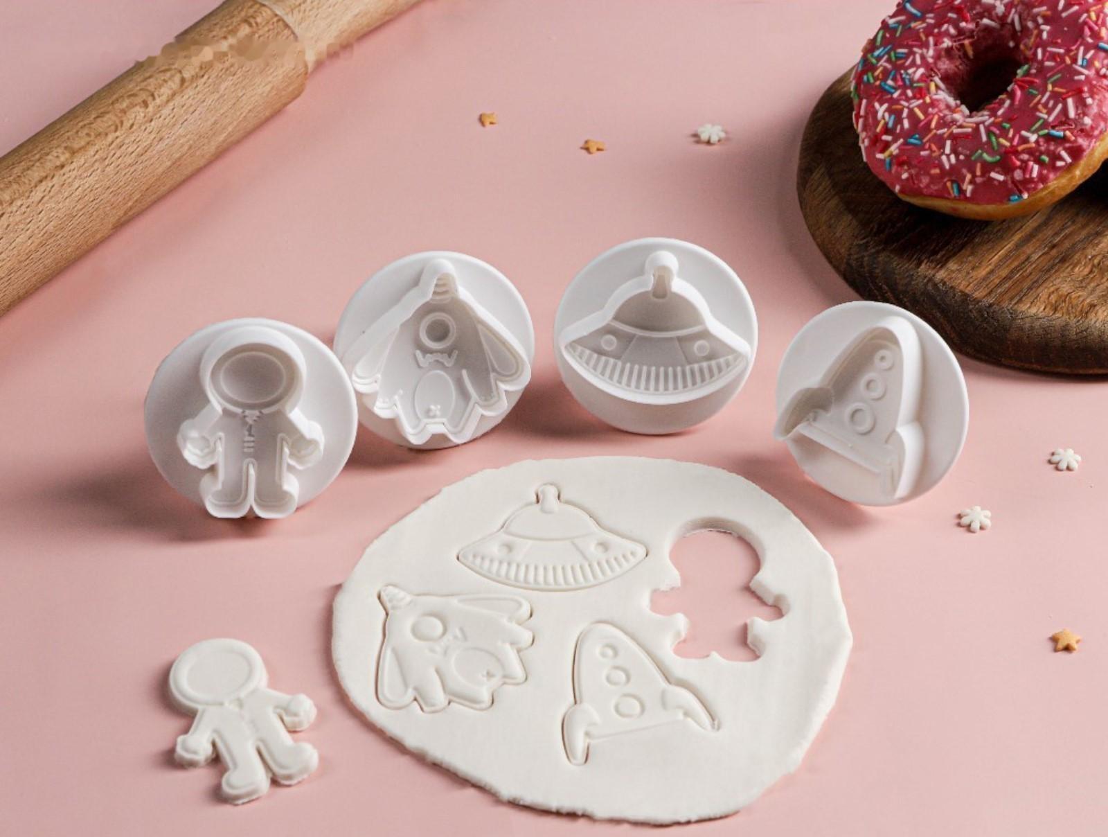 Набор плунжеров кондитерских Доляна «НЛО», 4 шт