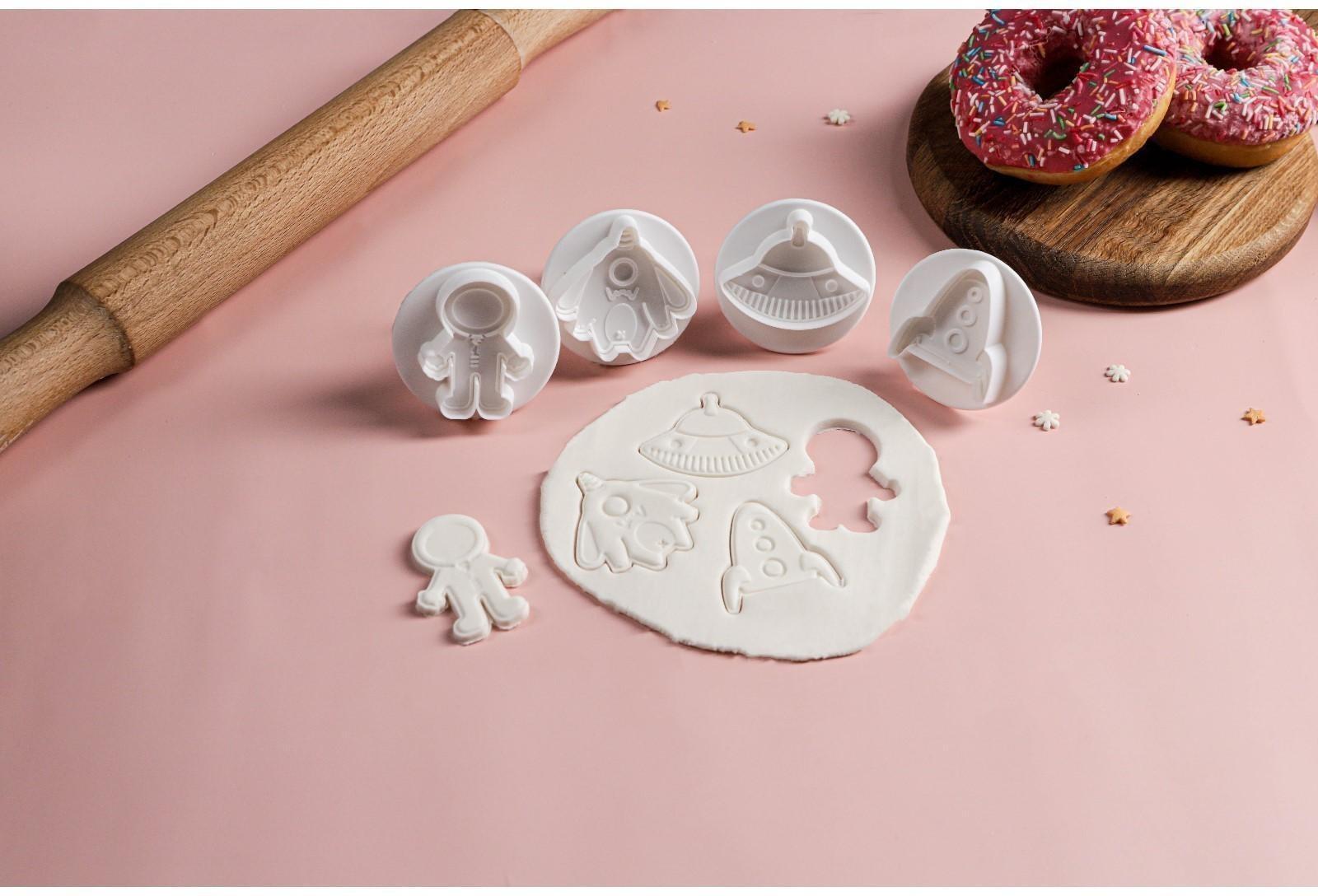 Набор плунжеров кондитерских Доляна «НЛО», 4 шт