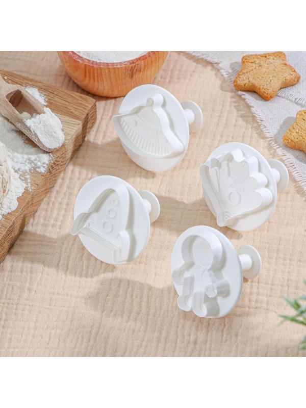 Набор плунжеров кондитерских Доляна «НЛО», 4 шт