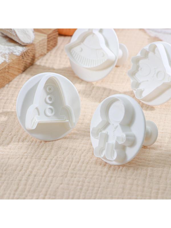 Набор плунжеров кондитерских Доляна «НЛО», 4 шт