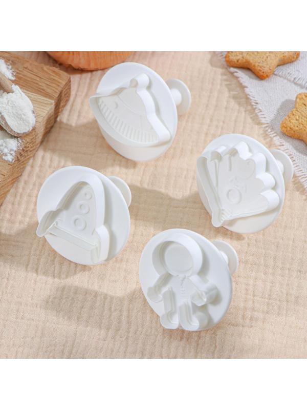 Набор плунжеров кондитерских Доляна «НЛО», 4 шт