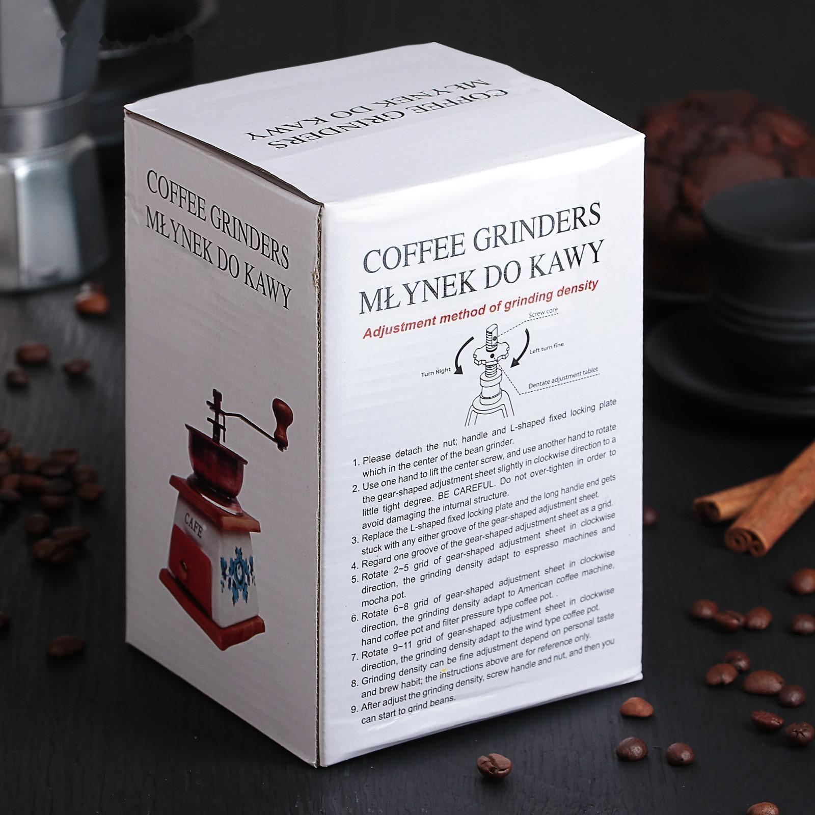 Кофемолка с ручкой «Кофе», 10×18 см, цвет светлое дерево