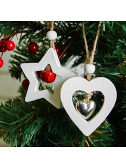 Подвеска новогодняя «Фигурки», с бубенчиком, МИКС