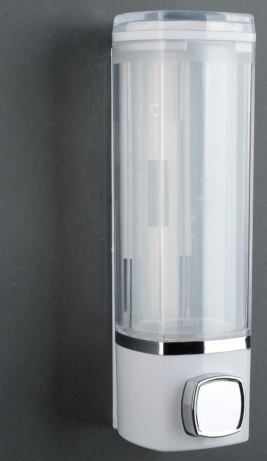 Диспенсер для антисептика или жидкого мыла, механический, 280 мл, пластик, цвет МИКС