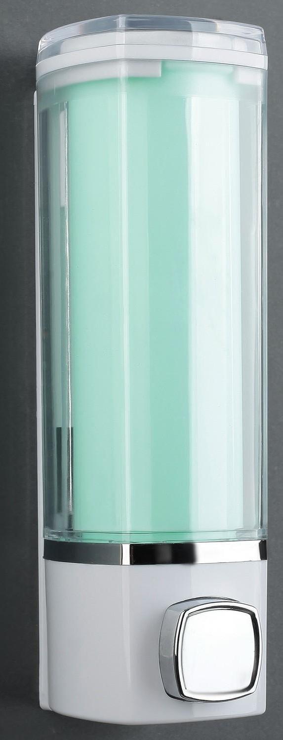 Диспенсер для антисептика или жидкого мыла, механический, 280 мл, пластик, цвет МИКС