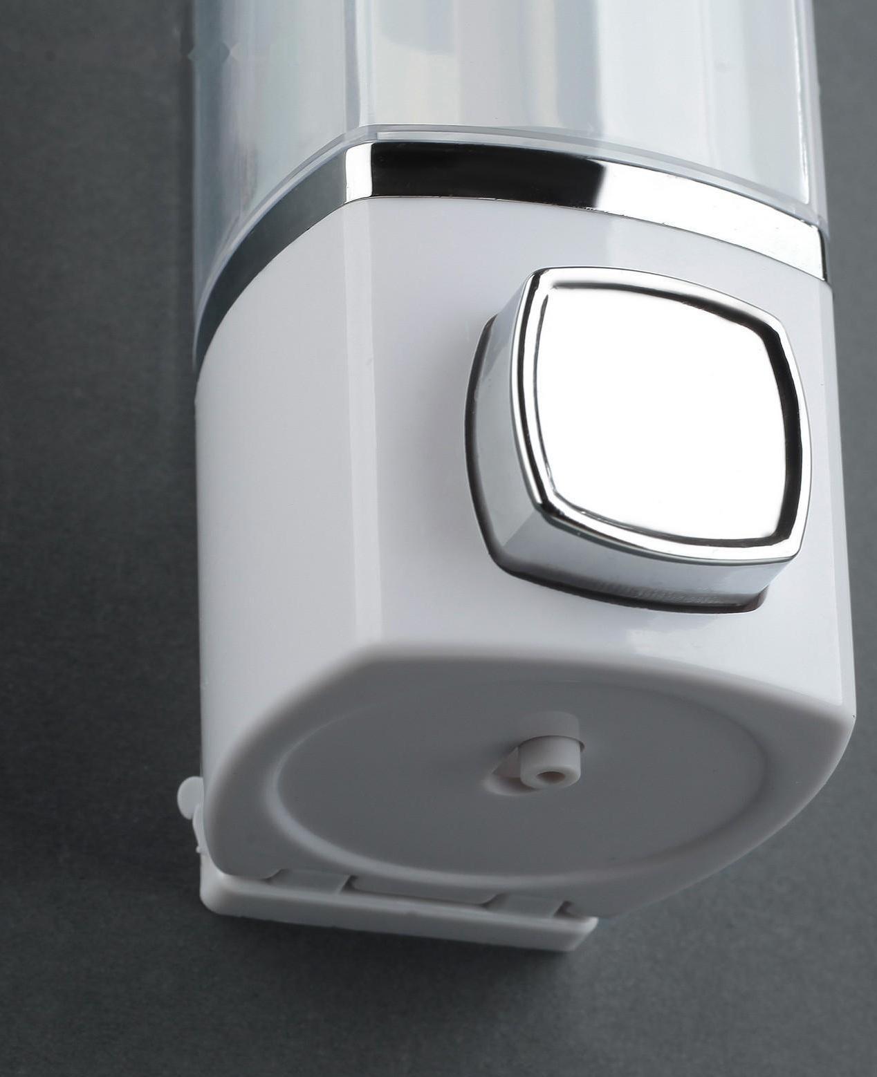 Диспенсер для антисептика или жидкого мыла, механический, 280 мл, пластик, цвет МИКС