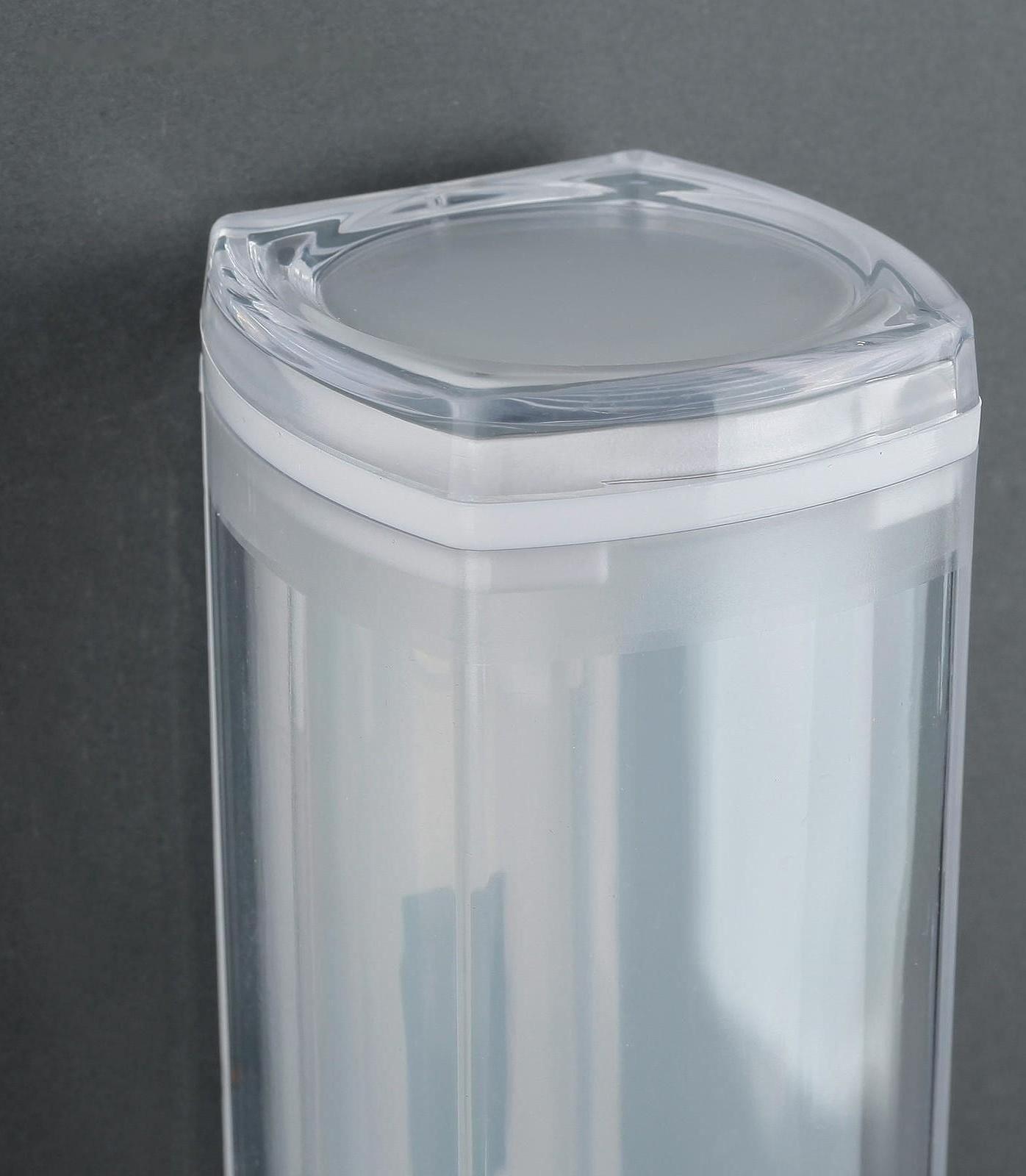 Диспенсер для антисептика или жидкого мыла, механический, 280 мл, пластик, цвет МИКС