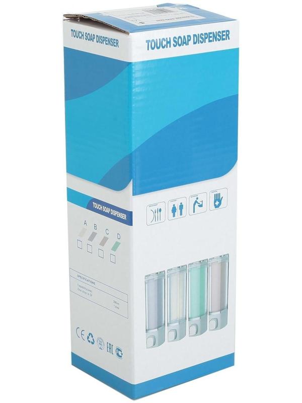 Диспенсер для антисептика или жидкого мыла, механический, 280 мл, пластик, цвет МИКС