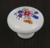 Ручка кнопка FLOWER Ceramics 017, d=32, керамическая, белая