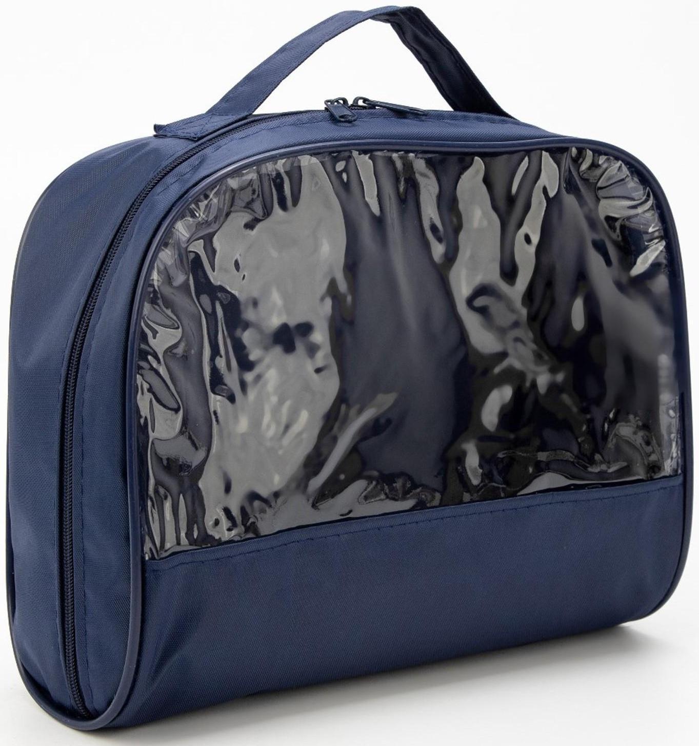 Косметичка на молнии, цвет синий