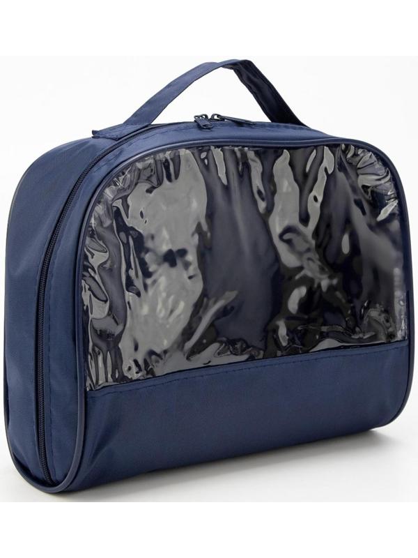 Косметичка на молнии, цвет синий