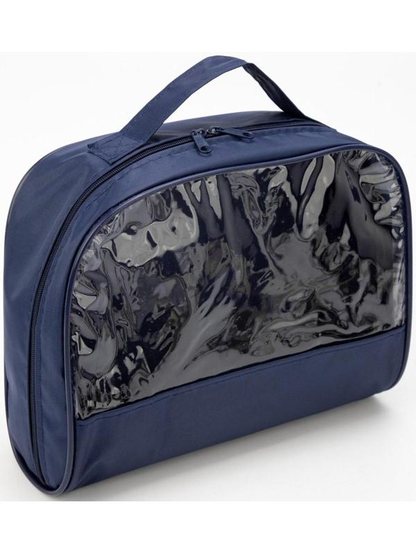 Косметичка на молнии, цвет синий