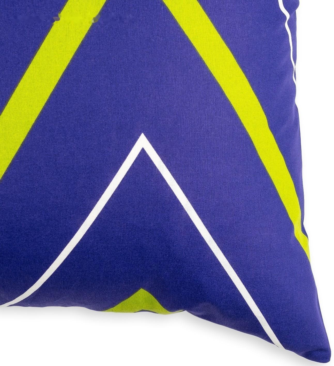 Наволочка Этель «Зелёно-синие зигзаги» 50х70, поплин, 125 г/м2