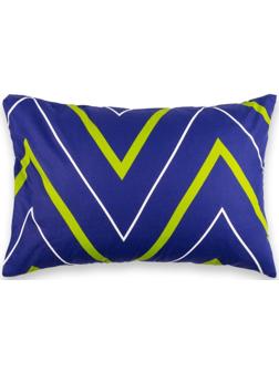 Наволочка Этель «Зелёно-синие зигзаги» 50х70, поплин, 125 г/м2