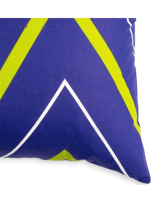 Наволочка Этель «Зелёно-синие зигзаги» 50х70, поплин, 125 г/м2