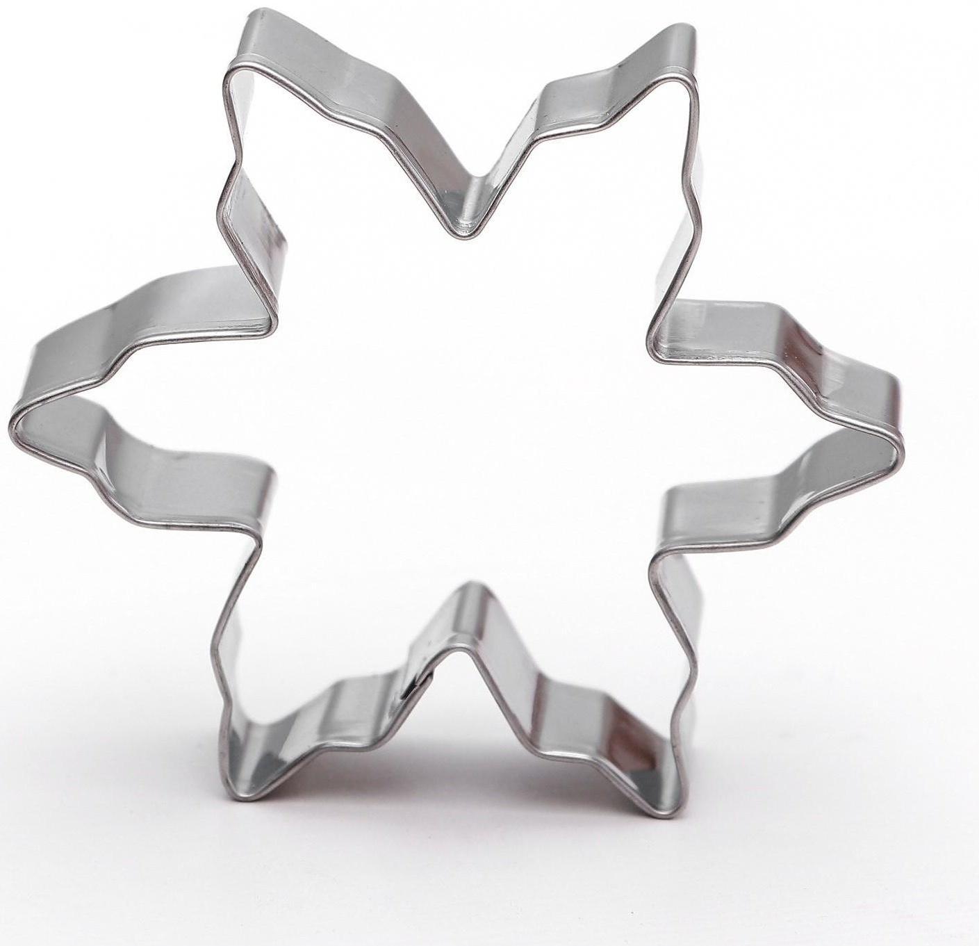 Набор форм для вырезания печенья Доляна «Снежинка. Домик. Колокольчик. Клевер», 4 шт