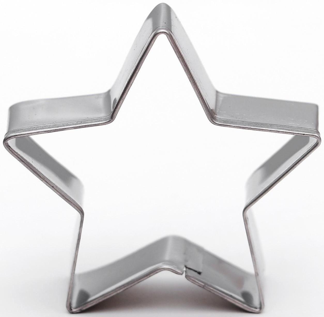 Набор форм для вырезания печенья Доляна «Домик, круг, сердце, звезда», 12 шт, цвет хромированный