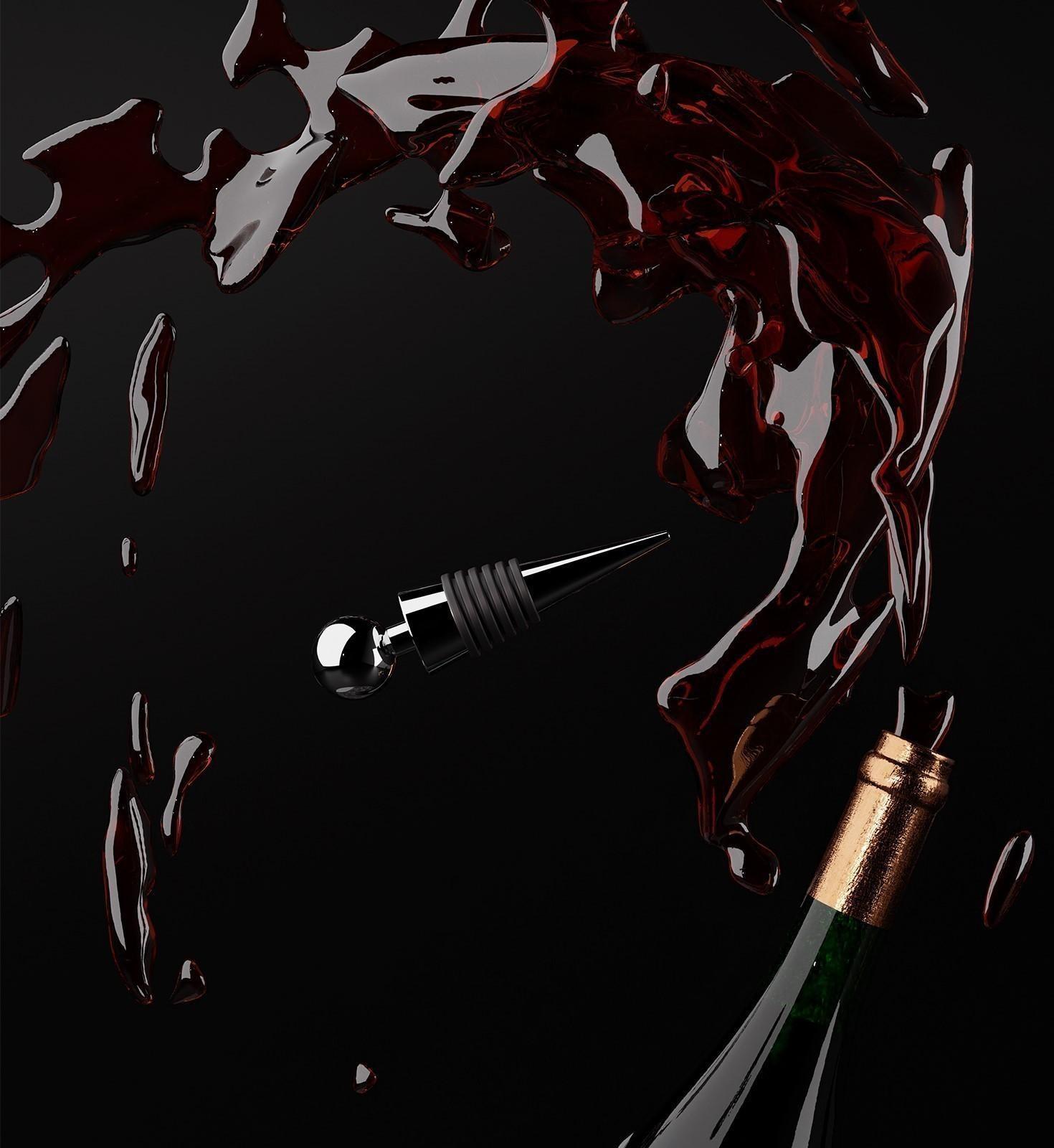 Пробка для бутылки «Шар», 9 см, цвет серебристый