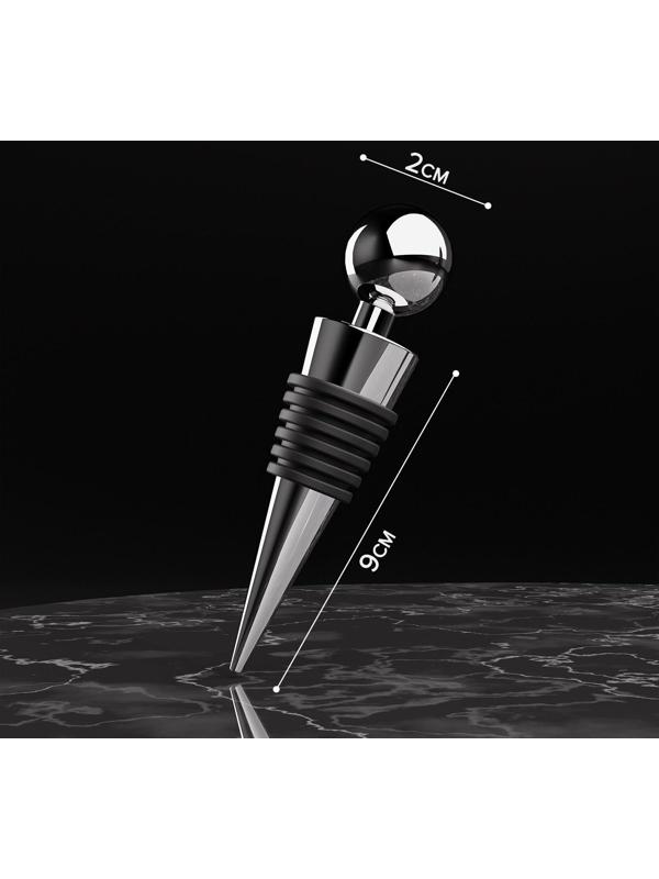 Пробка для бутылки «Шар», 9 см, цвет серебристый