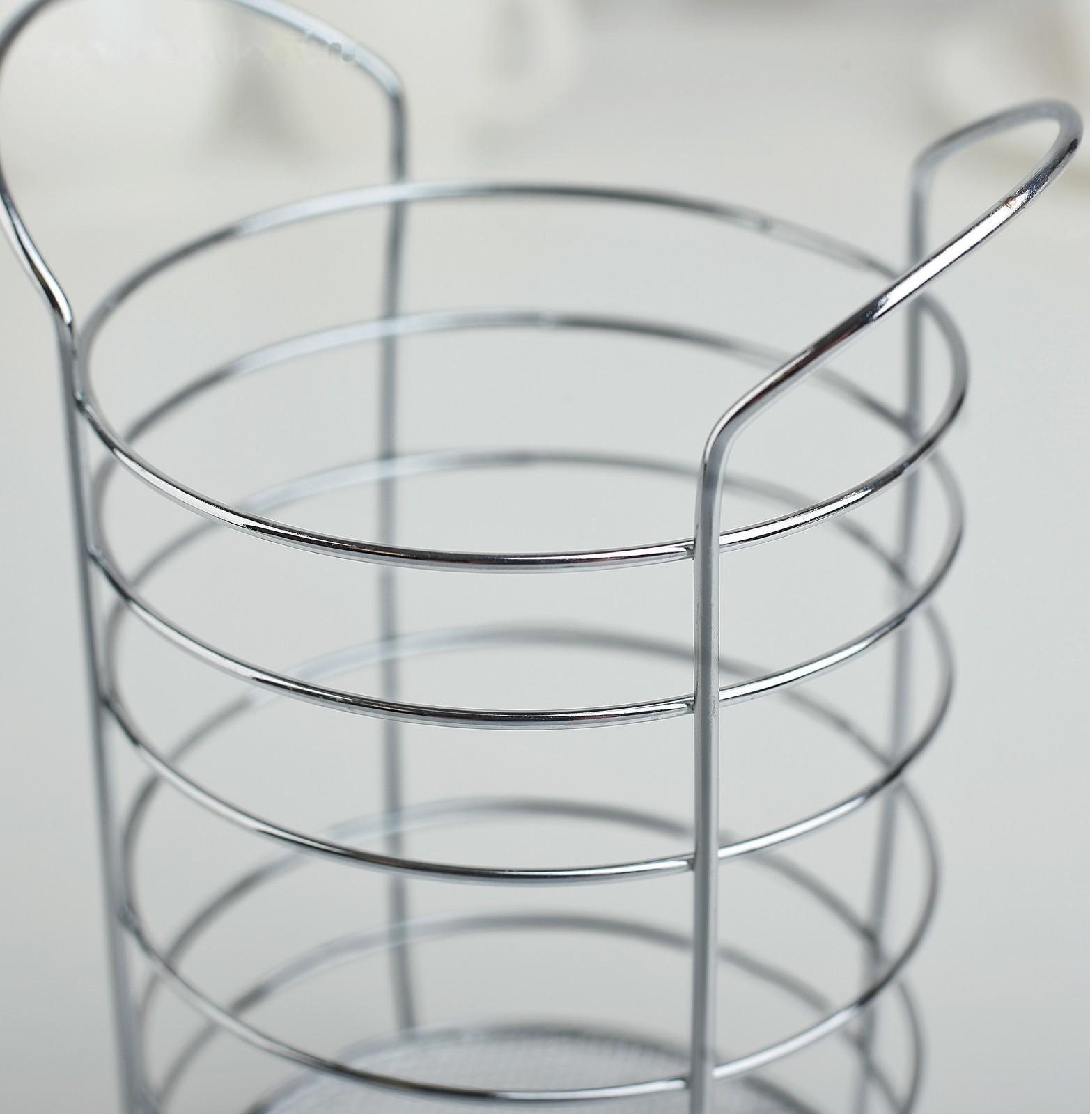 Сушилка для столовых приборов Доляна, 10×10×18 см, цвет хром