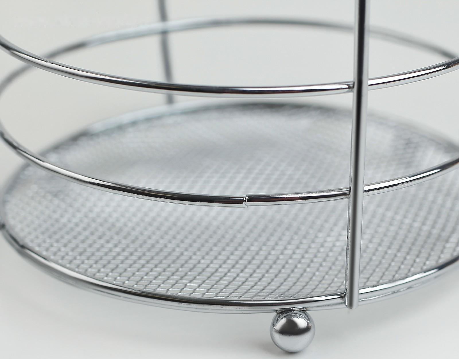 Сушилка для столовых приборов Доляна, 10×10×18 см, цвет хром