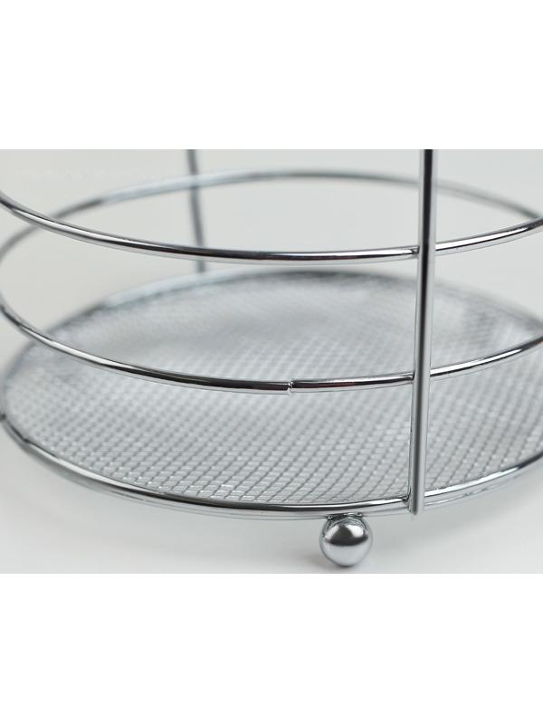 Сушилка для столовых приборов Доляна, 10×10×18 см, цвет хром