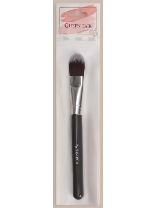 Кисть для макияжа «Brush GRAPHITE», 17 см, цвет тёмно-серый/серебристый