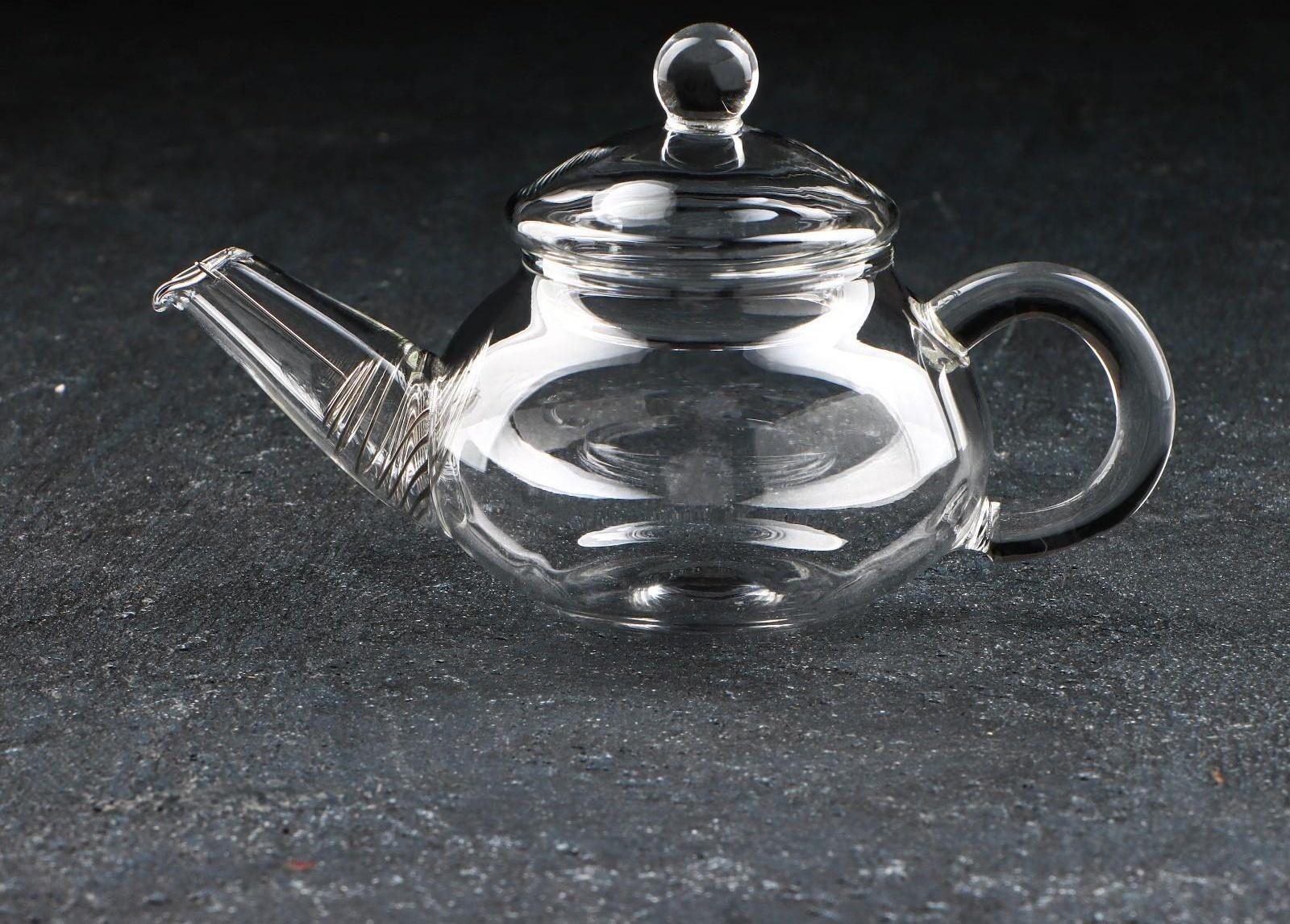 Чайник стеклянный заварочный «Дамбо», 100 мл, металлическое сито