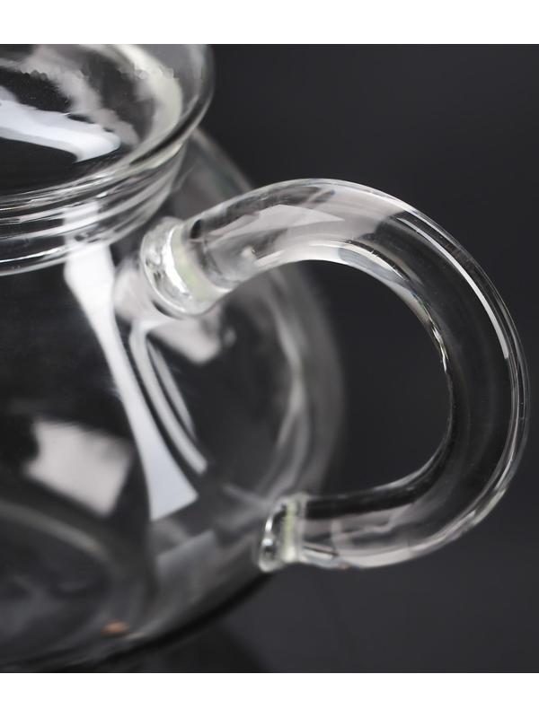 Чайник стеклянный заварочный «Дамбо», 100 мл, металлическое сито