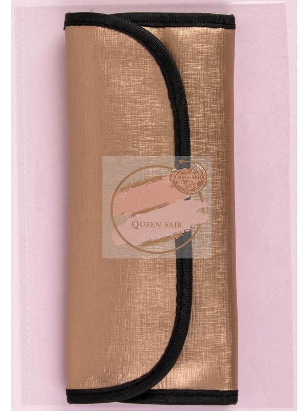 Набор кистей для макияжа «Сдержанность», 7 предметов, чехол на кнопке, цвет коричневый