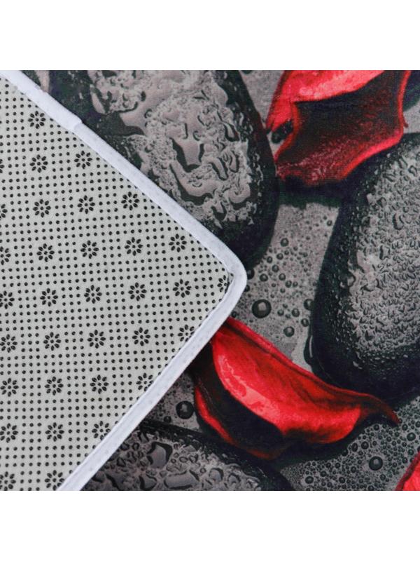 Коврик Доляна «Камни лепестки роз», 40×60 см