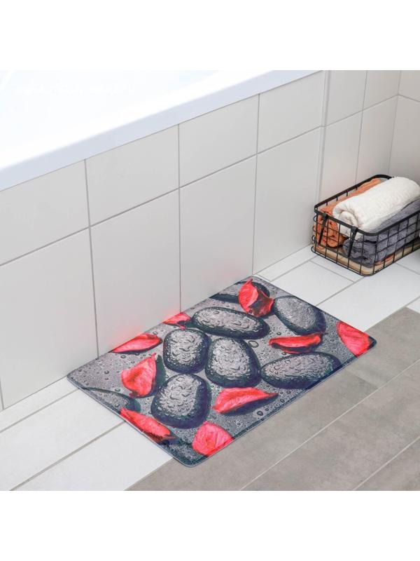Коврик Доляна «Камни лепестки роз», 40×60 см