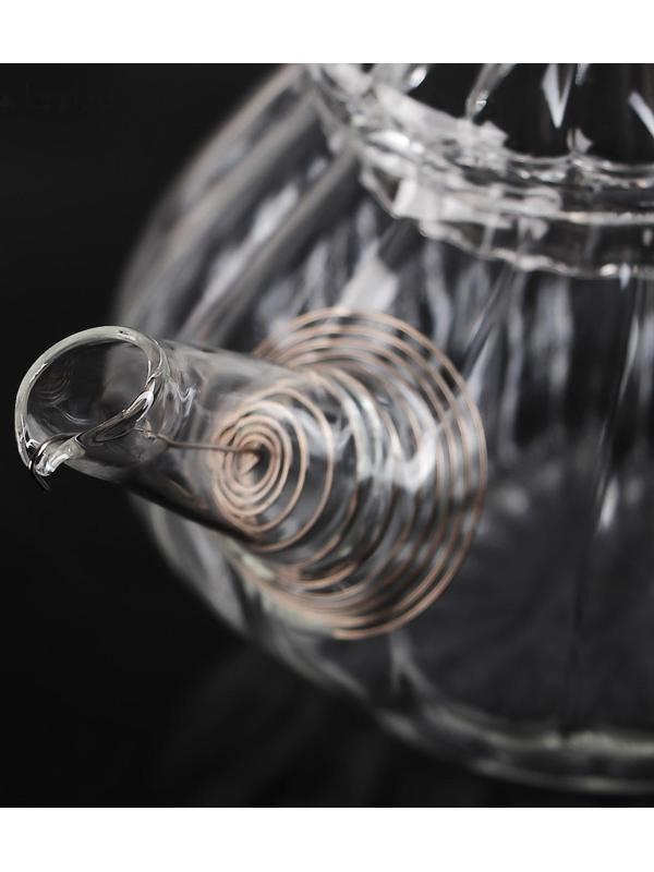 Чайник стеклянный заварочный «Диана», 150 мл, металлическое сито