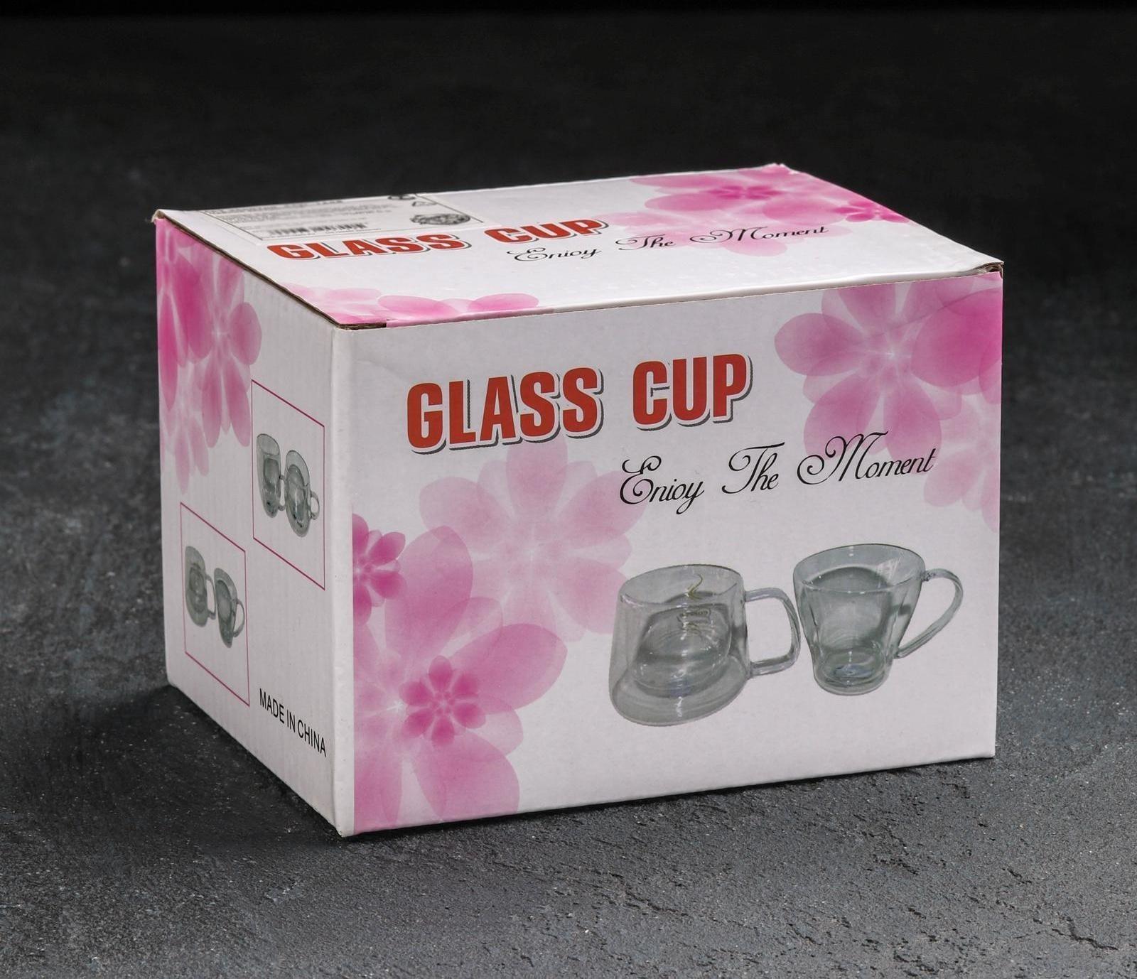 Чайник стеклянный заварочный «Валенсия с розой», 250 мл, металлическое сито